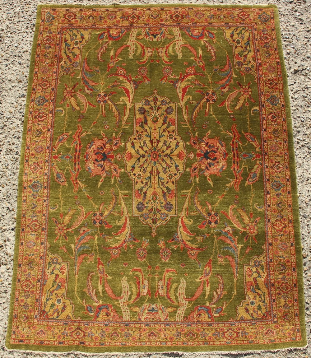 145 x 198 Fantastic Small, Very Fine Antique Ziegler Rug