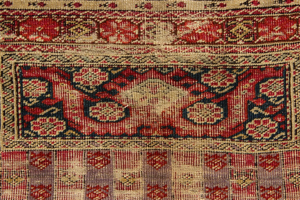102 x 164cm Early 19th Century Ghiordes Prayer Rug View VI