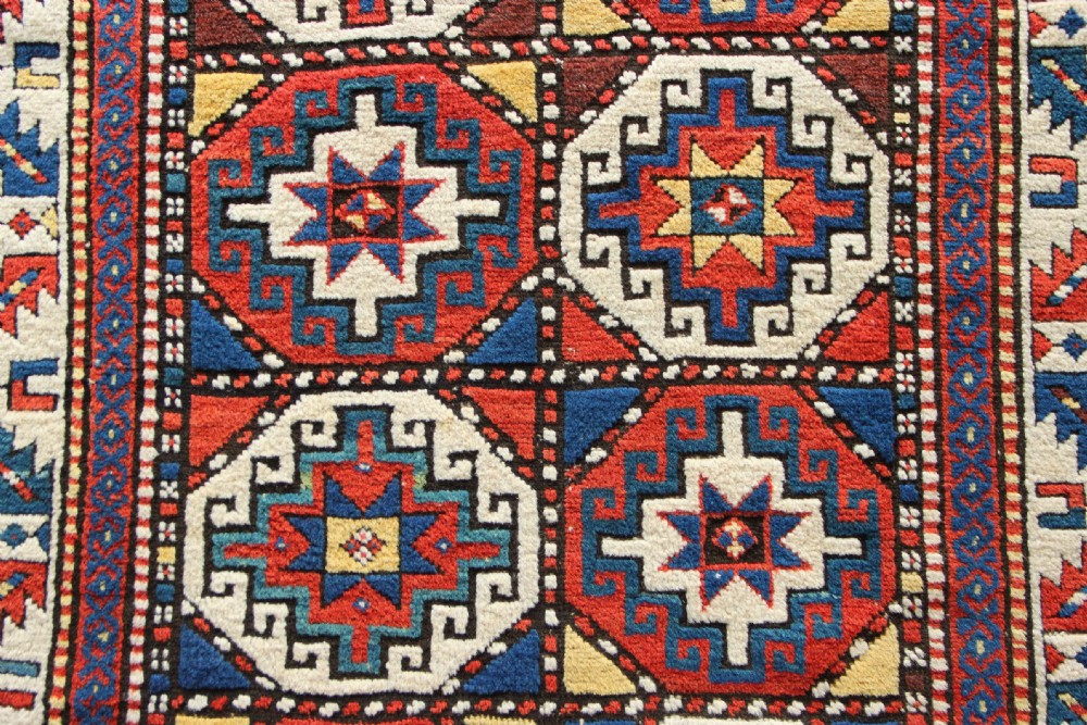 109 x 243cm Antique Genje Kazak View III