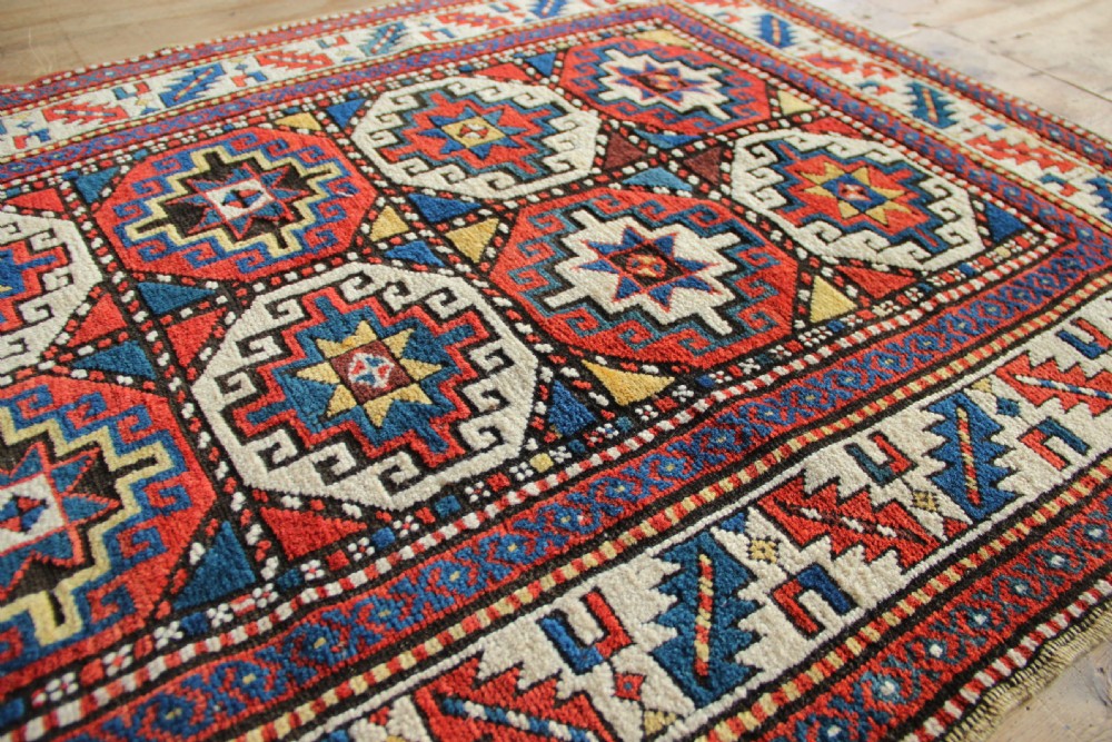 109 x 243cm Antique Genje Kazak View IV