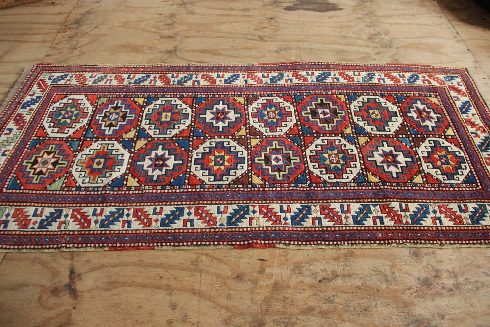 109 x 243cm Antique Genje Kazak View VII
