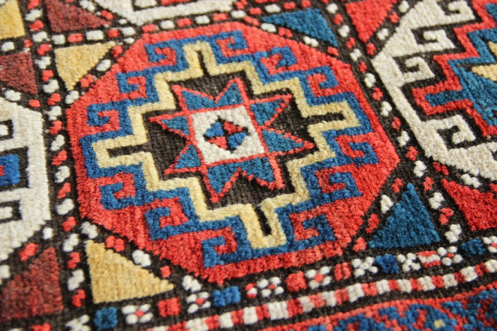 109 x 243cm Antique Genje Kazak View VIII