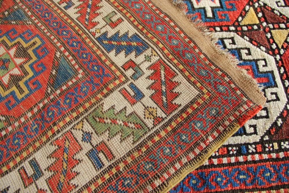 109 x 243cm Antique Genje Kazak View X