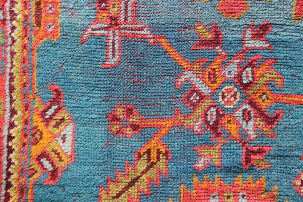 120 x 400cm Fabulous Light Blue Oushak / Ushak Turkey Runner View VI