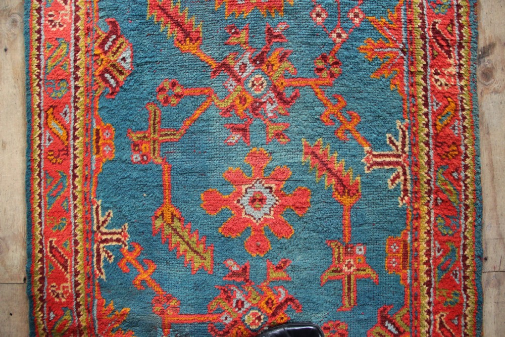 120 x 400cm Fabulous Light Blue Oushak / Ushak Turkey Runner View VII
