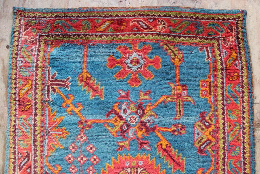 120 x 400cm Fabulous Light Blue Oushak / Ushak Turkey Runner View VIII