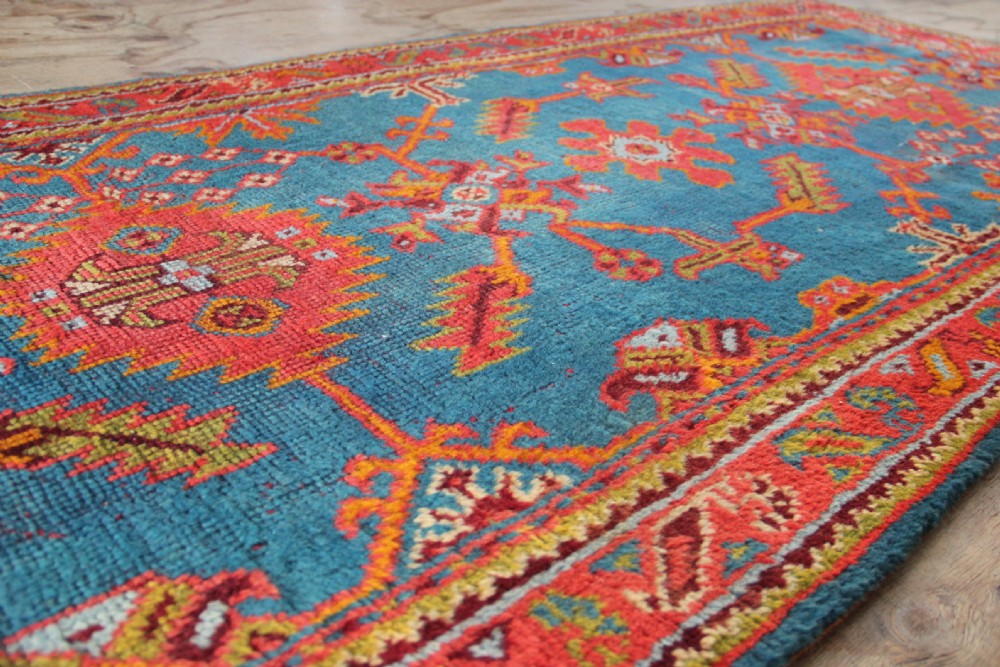 120 x 400cm Fabulous Light Blue Oushak / Ushak Turkey Runner View XI