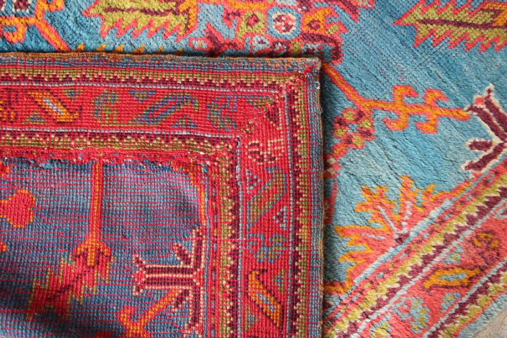 120 x 400cm Fabulous Light Blue Oushak / Ushak Turkey Runner View XIII