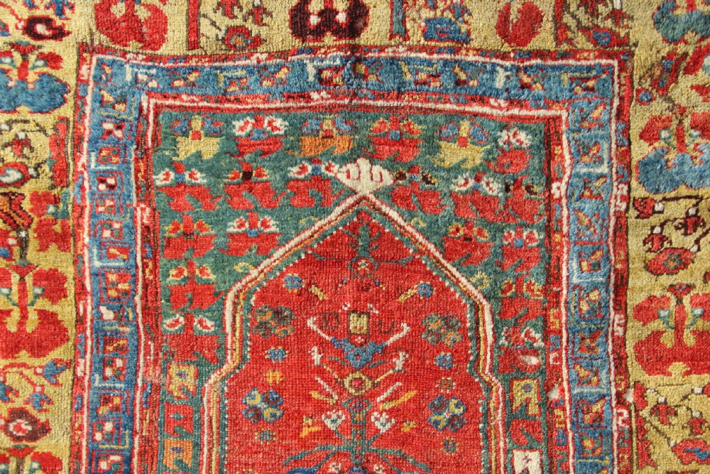 131 x 140 18th Century Turkish Village Prayer Rug, Dazkiri View II