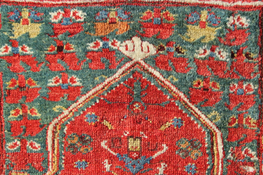 131 x 140 18th Century Turkish Village Prayer Rug, Dazkiri View III