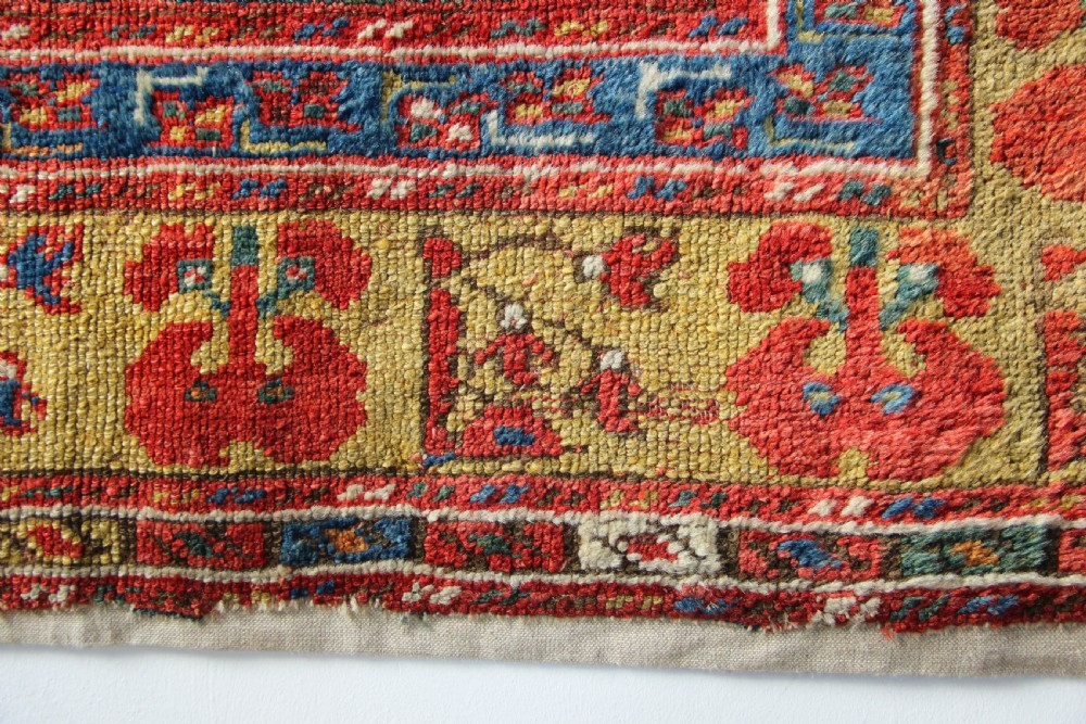 131 x 140 18th Century Turkish Village Prayer Rug, Dazkiri View IX