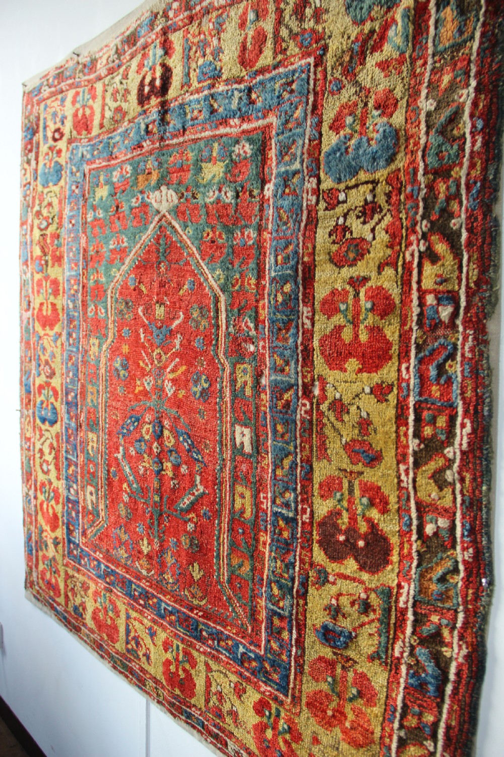 131 x 140 18th Century Turkish Village Prayer Rug, Dazkiri View X