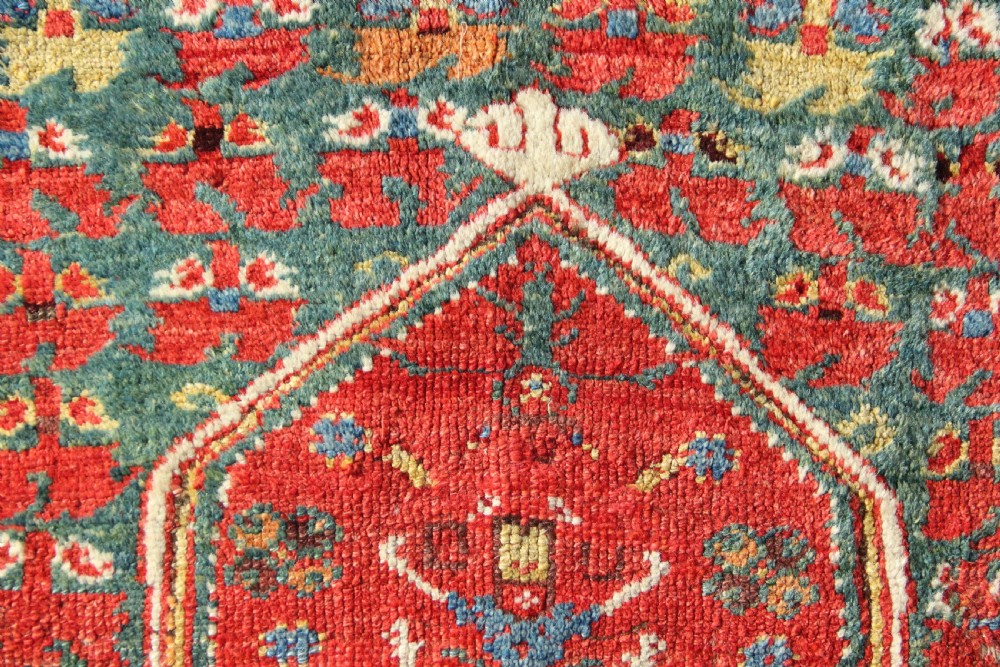 131 x 140 18th Century Turkish Village Prayer Rug, Dazkiri View XII
