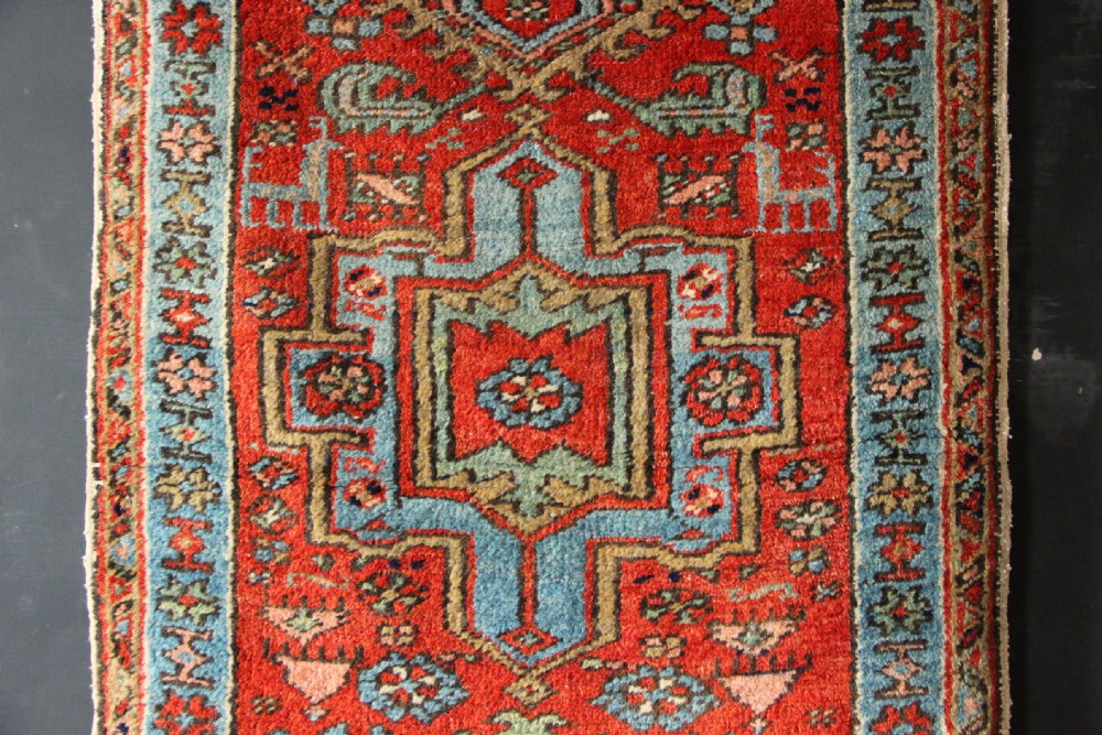 73 x 251cm Antique Narrow Heriz Runner View III