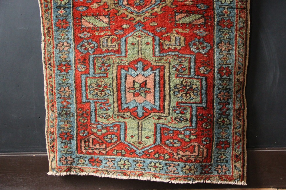 73 x 251cm Antique Narrow Heriz Runner View IV