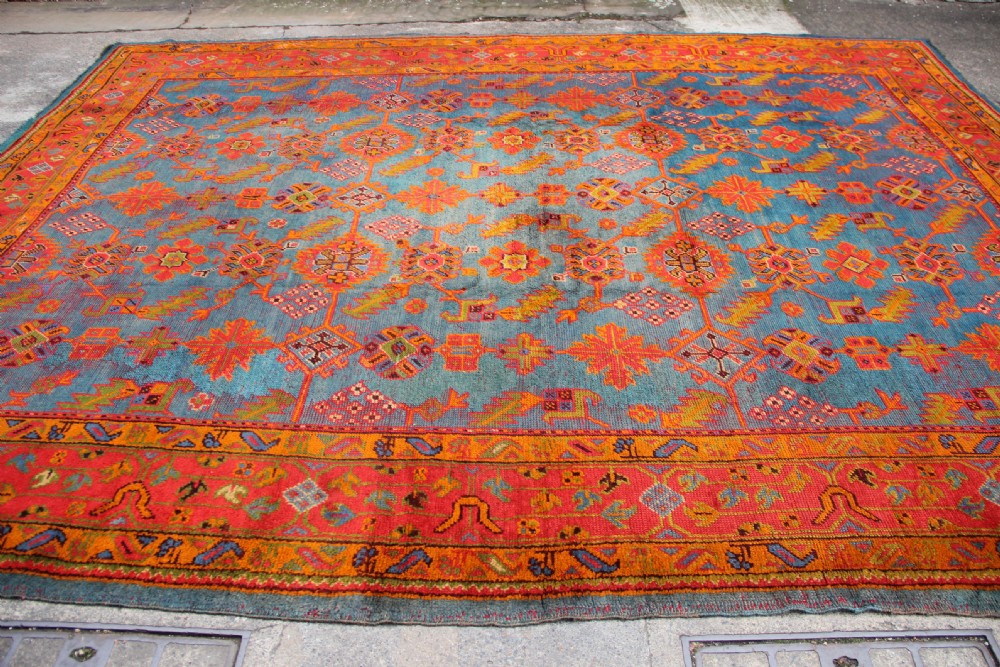 302 x 394 cm Antique Oushak Ushak Carpet View V