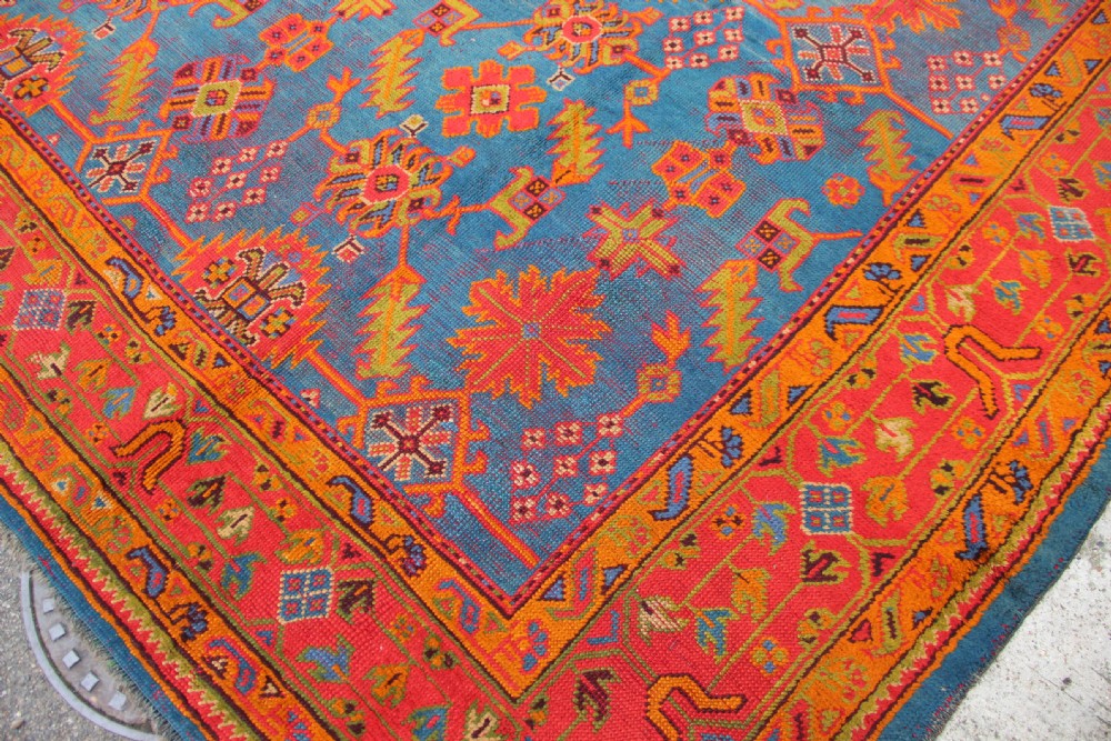 302 x 394 cm Antique Oushak Ushak Carpet View IX