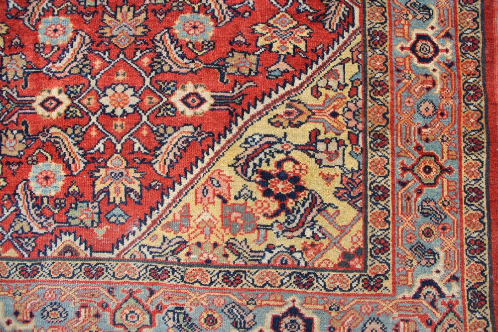 253 x 308 Antique Small Mahal Carpet View VI