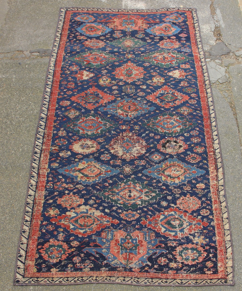 129 x 251 Dated 1312 Antique Sumac Rug