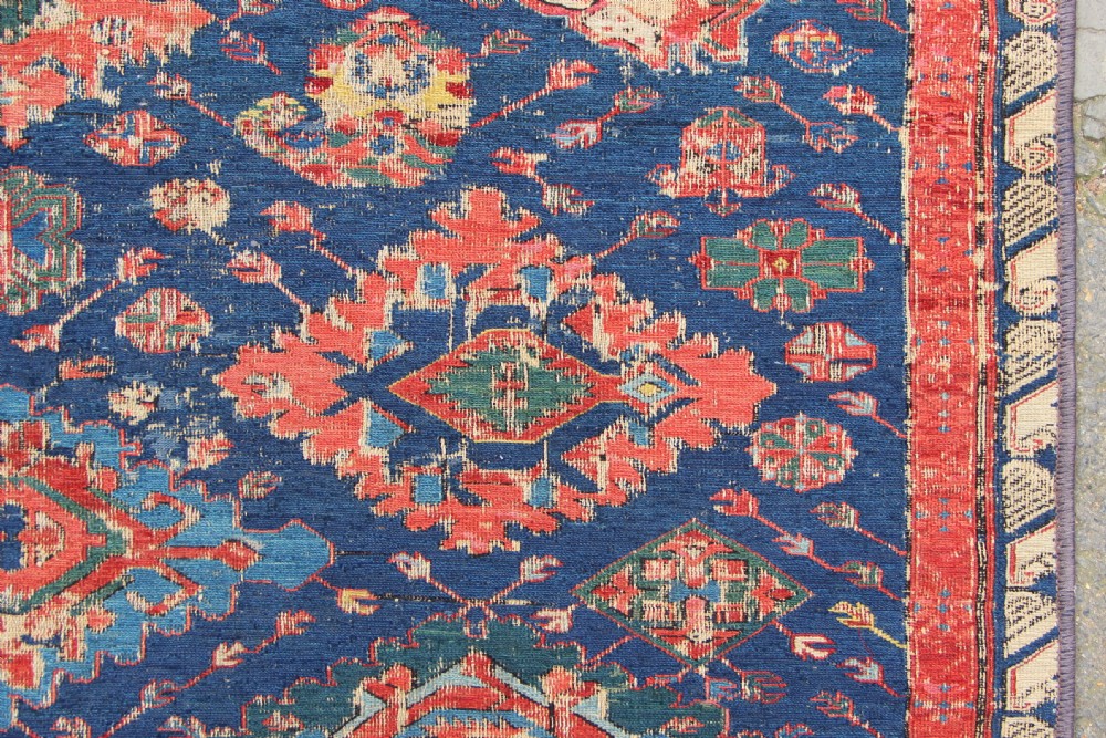 129 x 251 Dated 1312 Antique Sumac Rug View III