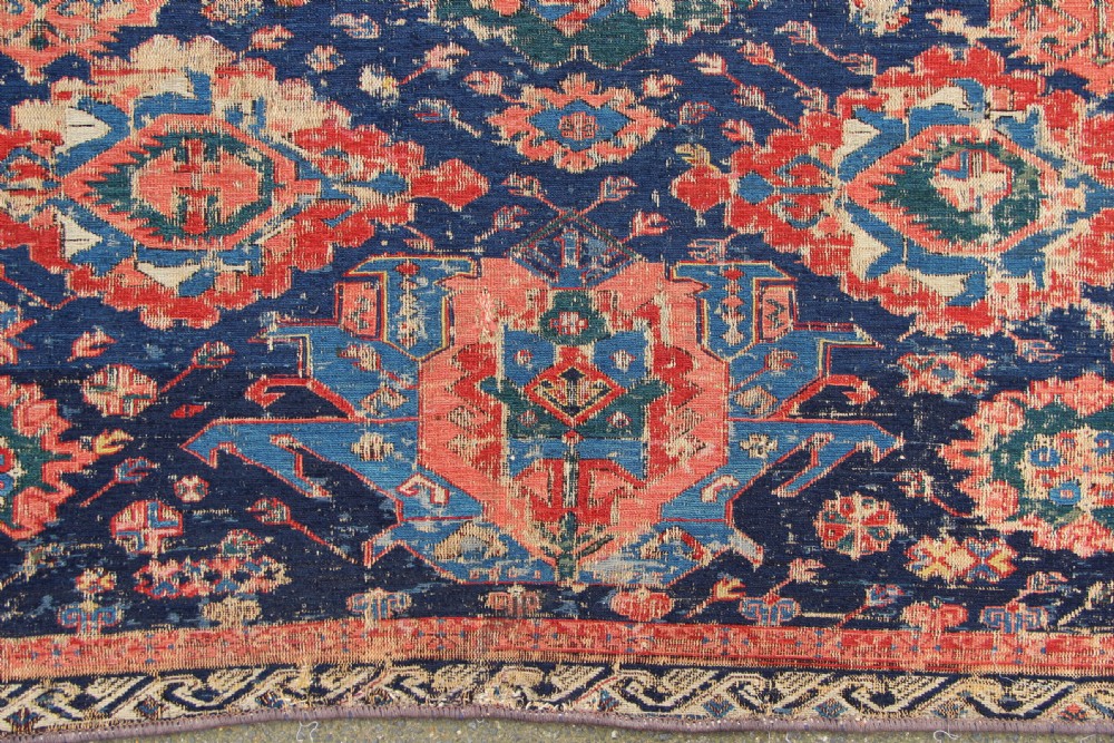 129 x 251 Dated 1312 Antique Sumac Rug View V