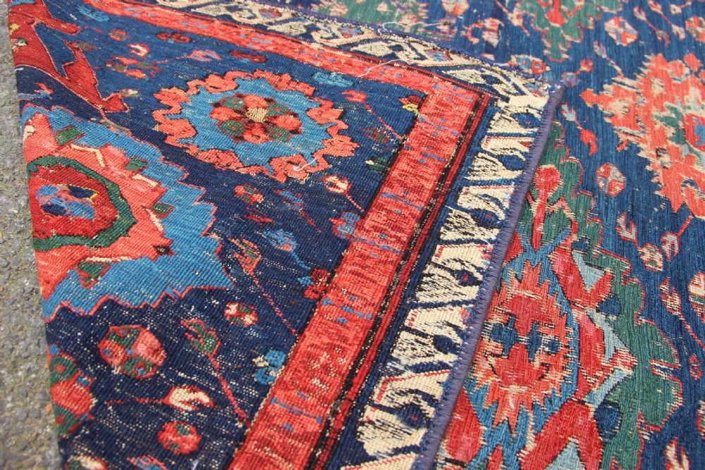 129 x 251 Dated 1312 Antique Sumac Rug View X
