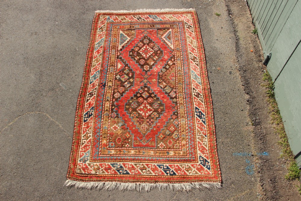 132 x 217cm Antique Kazak Rug