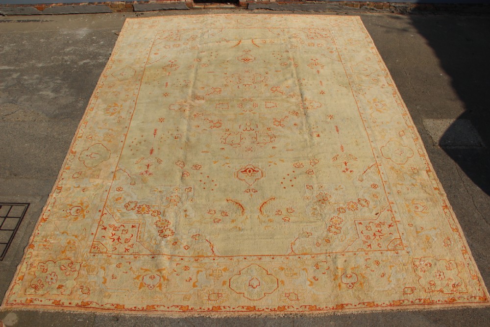 351 x 455cm Antique Borlu Oushak Carpet