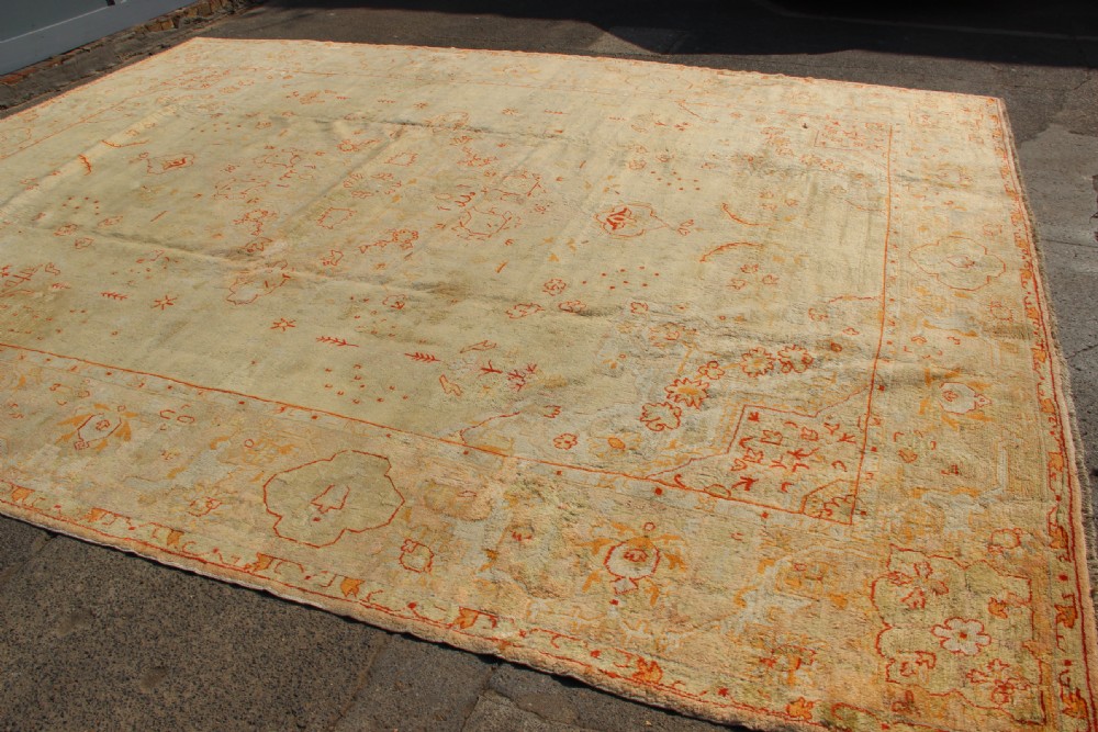 351 x 455cm Antique Borlu Oushak Carpet View IV
