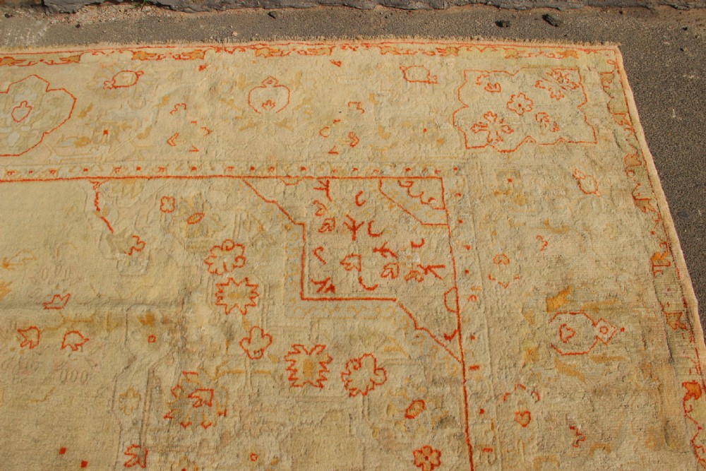 351 x 455cm Antique Borlu Oushak Carpet View X