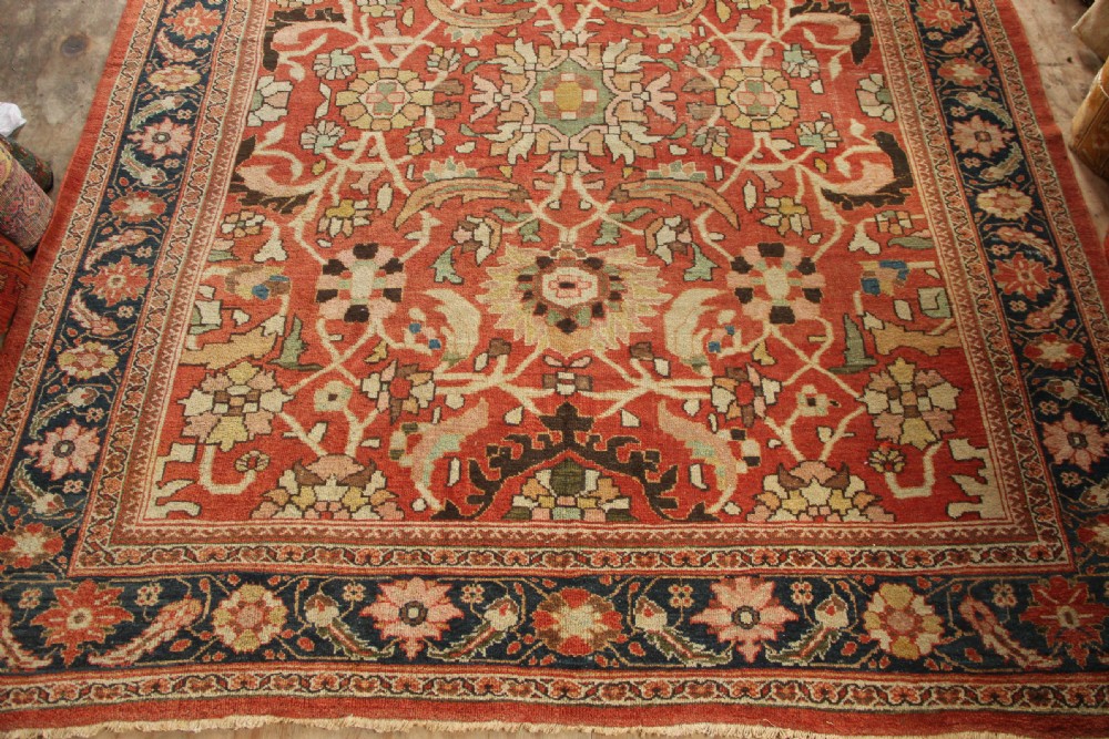 315 x 426 Antique Terracotta Mahal Carpet View II