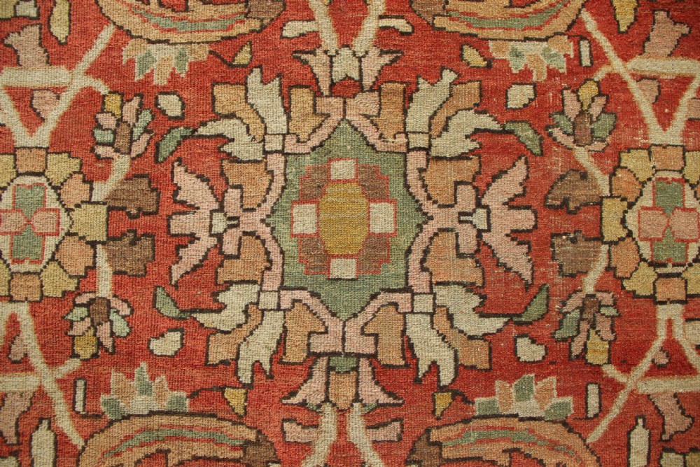 315 x 426 Antique Terracotta Mahal Carpet View IV