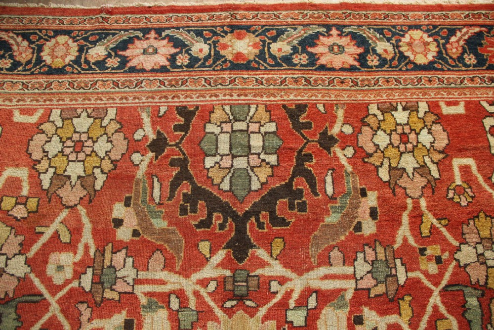315 x 426 Antique Terracotta Mahal Carpet View VI