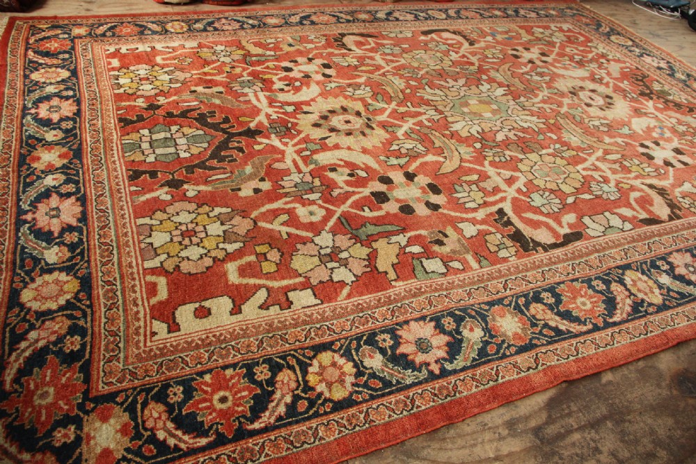 315 x 426 Antique Terracotta Mahal Carpet View IX