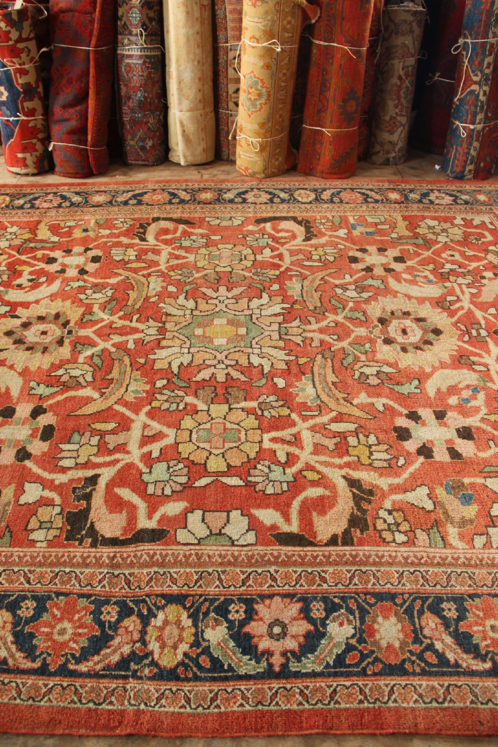 315 x 426 Antique Terracotta Mahal Carpet View XI