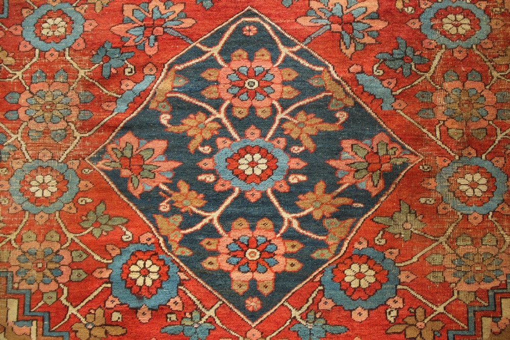 300 x 327 Antique Mina Khani Heriz Carpet View IV