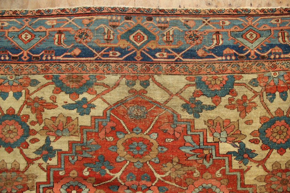 300 x 327 Antique Mina Khani Heriz Carpet View V