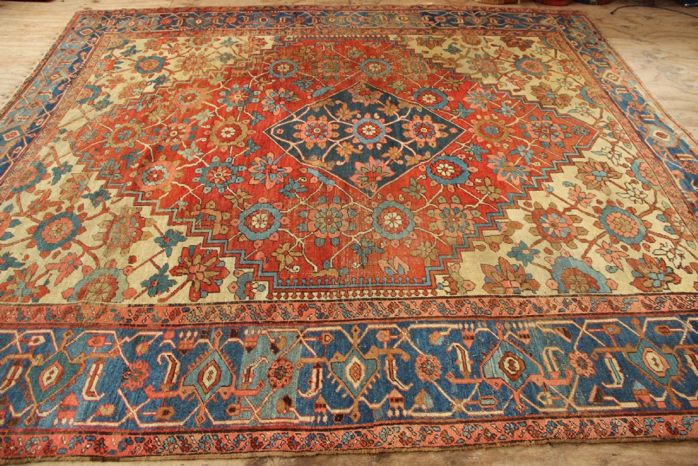 300 x 327 Antique Mina Khani Heriz Carpet View VII