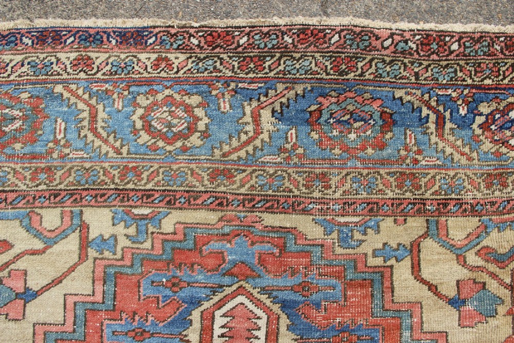 332 x 424cm Antique Serapi Heriz Carpet View XI