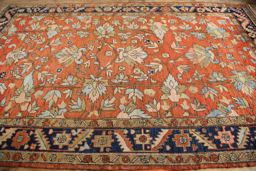 253 x 380cm Antique Heriz Carpet View X