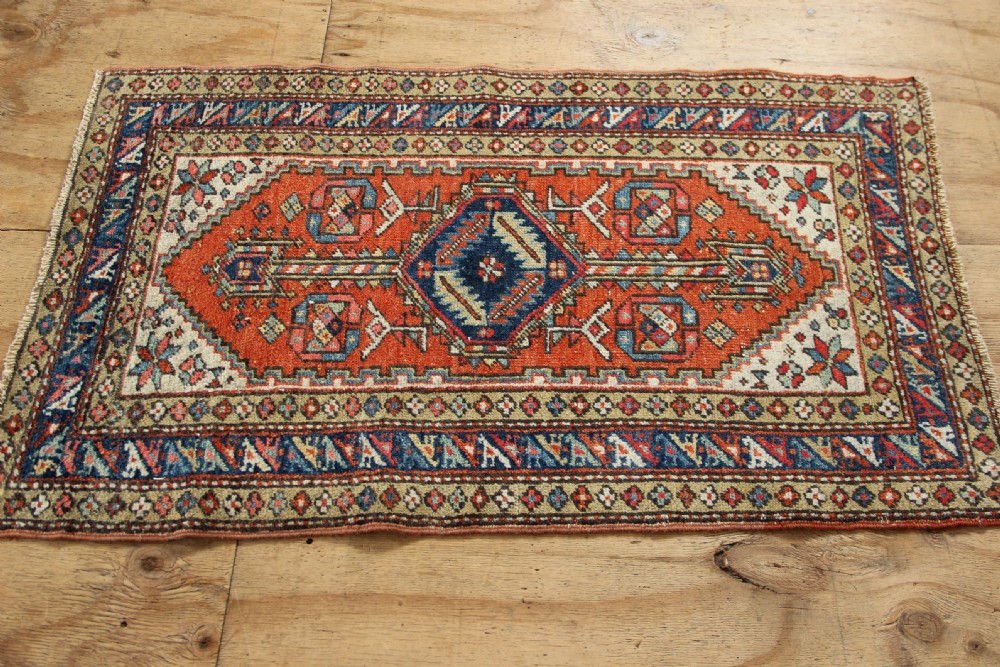 76 x 122 Small Antique Heriz Rug View II