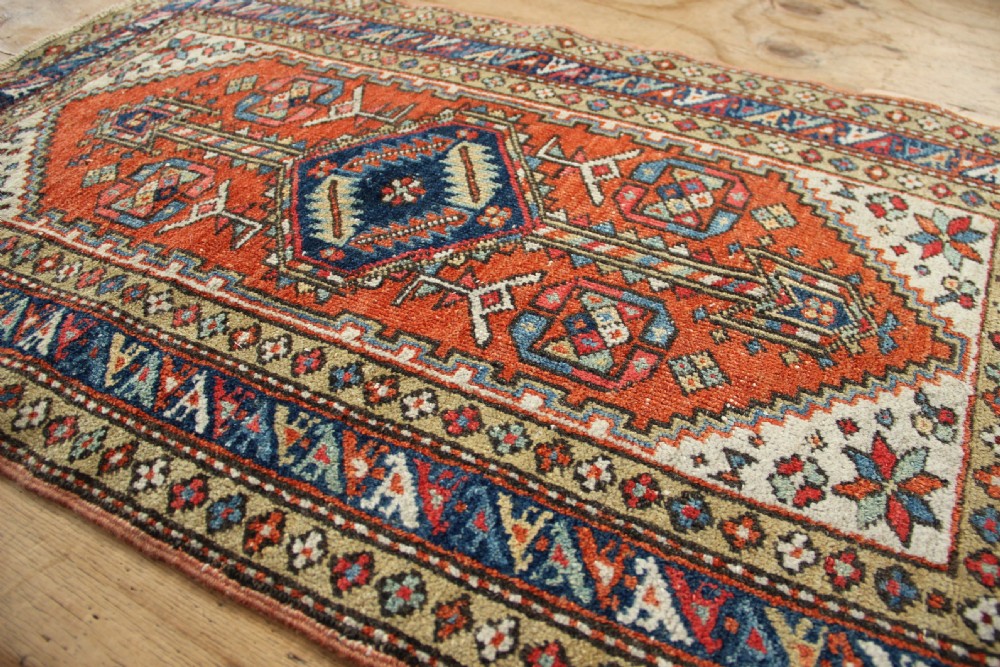 76 x 122 Small Antique Heriz Rug View III