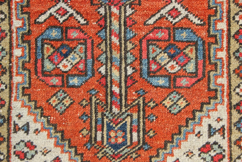 76 x 122 Small Antique Heriz Rug View IV