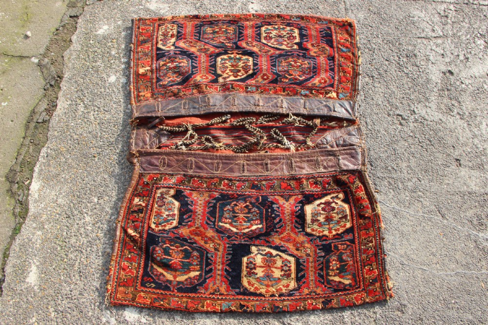 Complete Set of Superb Afshar Saddlebags