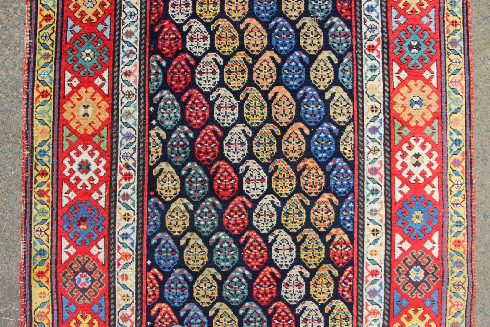 101 x 452cm Antique Genje Caucasian Runner View IV