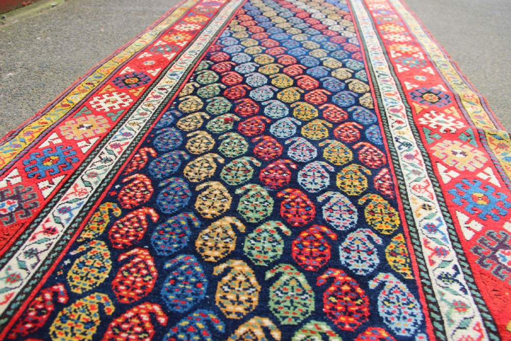 101 x 452cm Antique Genje Caucasian Runner View IX