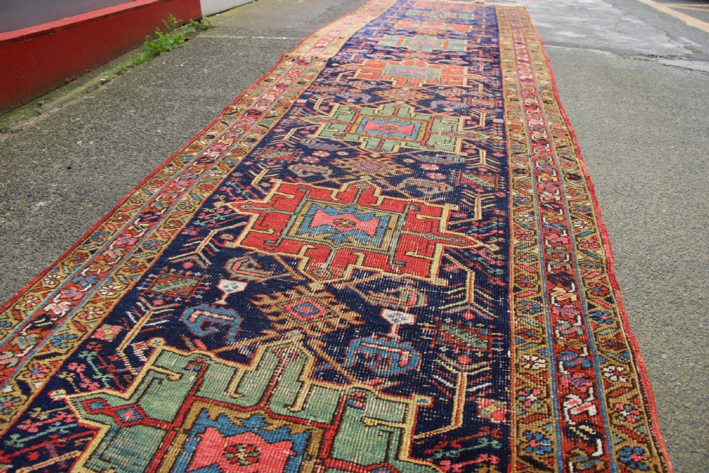 102 x 519cm Antique Serapi Heriz Runner View VII