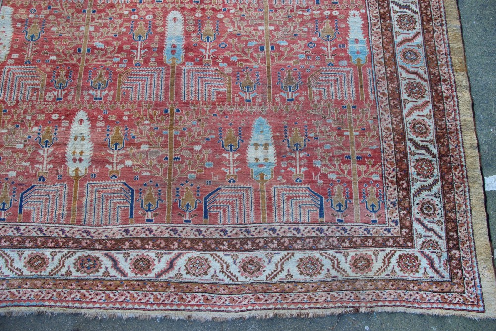 380 x 419cm Magnificent Bakshiash Carpet, Woollen Foundation View IV