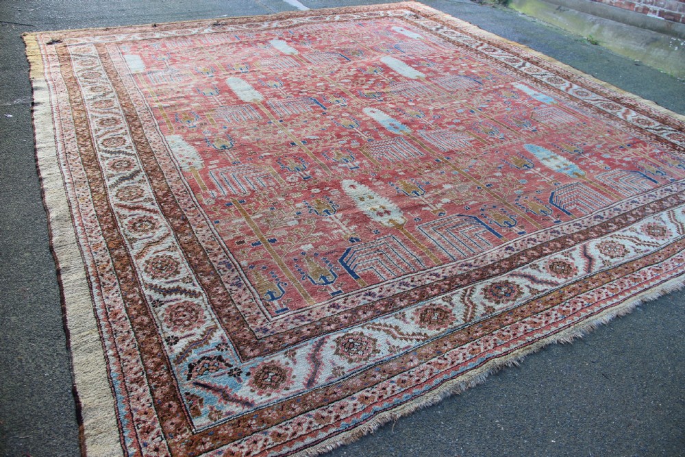 380 x 419cm Magnificent Bakshiash Carpet, Woollen Foundation View IX
