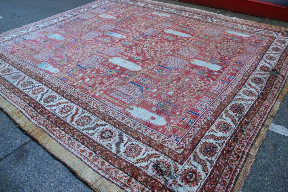380 x 419cm Magnificent Bakshiash Carpet, Woollen Foundation View XI